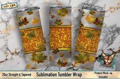 Tumbler Wrap, Fall Leaves, Autumn Sublimation, Fall Sublimation