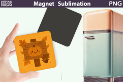 Pumpkin Sign Clipart | Autumn Magnet Sublimation Product Image 1