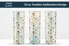 Fall Leaves Seamless Skinny Tumbler Sublimation Design PNG