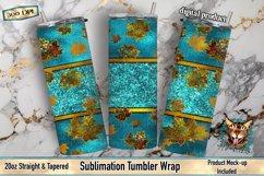 sublimation tumbler, Tumbler Wrap, Fall Leaves, Peek-a-boo Tumbler