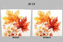 Fall Leaves Tumbler Wrap for 20 oz tapered and straight