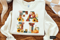 Floral Fall Patchwork PNG Product Image 2
