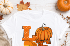 Fall Love PNG | Pumpkin Spider Web Sublimation Design Product Image 6