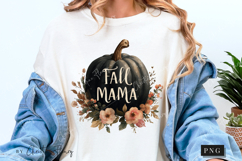 Boho Fall Mama Pumpkin PNG Product Image 5