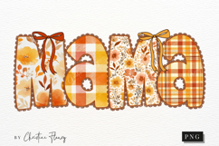 Preppy Floral Fall Mama PNG Product Image 4