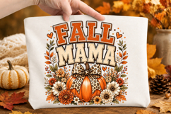 Fall Mama PNG Pumpkin Bow Product Image 2