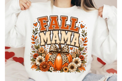 Fall Mama PNG Pumpkin Bow Product Image 1