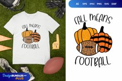 Fall Means Football Leopard SVG Product Image 1