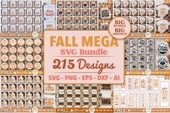 Fall Mega SVG Bundle | Farmhouse Autumn Big SVG Bundle Product Image 1