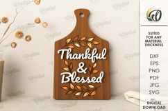 Fall mini cutting boards Bundle Laser Cut. Kitchen SVG Product Image 5