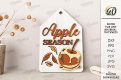 Fall mini cutting boards Bundle Laser Cut. Kitchen SVG Product Image 8