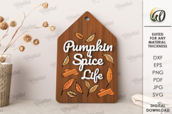 Fall mini cutting boards Bundle Laser Cut. Kitchen SVG Product Image 11
