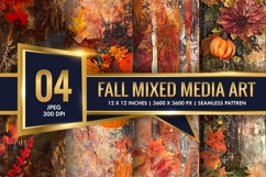 Fall Mixed Media Art Digital Paper Product Image 1