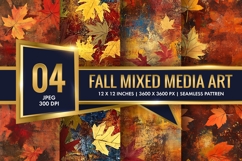 Fall Mixed Media Art Digital Paper Product Image 1