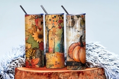 Fall Mixed Media Art Digital Paper Product Image 3