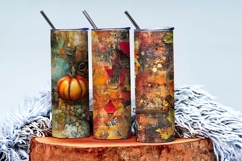 Fall Mixed Media Art Digital Paper Product Image 3