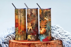 Fall Mixed Media Art Digital Paper Product Image 2