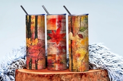 Fall Mixed Media Art Digital Paper Product Image 3