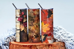 Fall Mixed Media Art Digital Paper Product Image 3