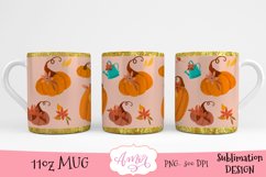 pupmkins pattern design for mug sublimation