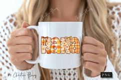 Preppy Floral Fall Nana PNG Product Image 2