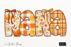 Preppy Floral Fall Nana PNG Product Image 4