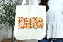 Preppy Floral Fall Nana PNG Product Image 7