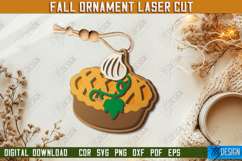 Fall Ornament Laser Cut Design, Autumn Hanging Sign SVG Product Image 1