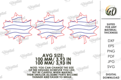 Fall Ornaments Laser Cut. Wall Hanger. Autumn Leaves SVG Product Image 2