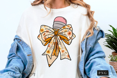 Preppy Fall Teacher Pencil PNG Product Image 5