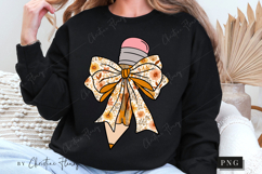 Preppy Fall Teacher Pencil PNG Product Image 6