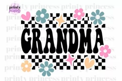 Retro Grandma svg, Mom svg, Groovy Grandma design Product Image 3