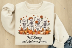 Fall PNG,Fall Breeze and Autumn Leaves,Skeleton png Product Image 7