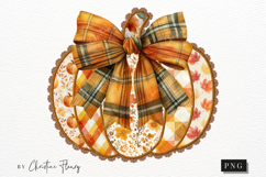 Preppy Floral Fall Pumpkin PNG Product Image 3