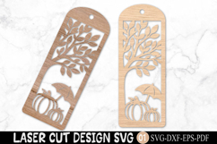 Fall Pumpkin Bookmark SVG Laser Cut Product Image 2