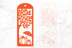 Fall Pumpkin Bookmark SVG Laser Cut Product Image 3