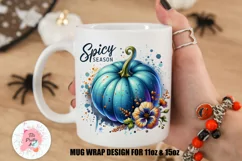 Fall Pumpkin Mug Wrap For 11 oz and 15 oz, 3d Mug, Funny Quotes Png