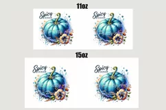 Fall Pumpkin Mug Wrap For 11 oz and 15 oz, 3d Mug, Funny Quotes Png