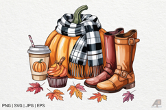 Fall Autumn Pumpkin Quotes Sublimation Product Image 1
