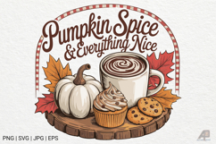 Fall Autumn Pumpkin Quotes Sublimation Product Image 1