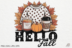 Fall Autumn Pumpkin Quotes Sublimation Product Image 1