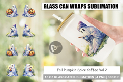 Fall Pumpkin Spice Coffee Glass Can Product Image 1
