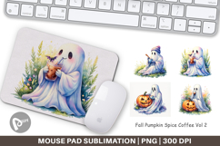 Fall Pumpkin Spice Coffee Mouse Pad Product Image 1