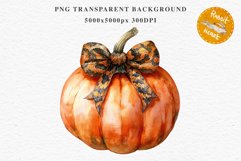 Fall Pumpkin With Rib bon Thanksgiving Clipart PNG Halloween Tale Image Watercolor Transparent Print illustration sublimation creepy printable digital  watercolor scary Thanksgiving Pumpkin Ribbon, Scary Spooky clipart, Halloween nursery, fall autumn