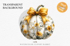 Fall Pumpkin With Ribbon Thanksgiving Clipart PNG Halloween Tale Image Watercolor Transparent Print illustration sublimation creepy printable digital watercolor scary Thanksgiving Pumpkin Ribbon, Scary Spooky clipart, Halloween nursery, fall autumn