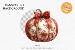 Fall Pumpkin With Ribbon Thanksgiving Clipart PNG Halloween Tale Image Watercolor Transparent Print illustration sublimation creepy printable digital watercolor scary Thanksgiving Pumpkin Ribbon, Scary Spooky clipart, Halloween nursery, fall autumn