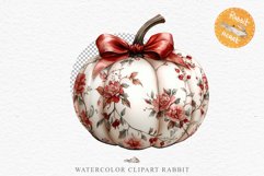Fall Pumpkin With Ribbon Thanksgiving Clipart PNG Halloween Tale Image Watercolor Transparent Print illustration sublimation creepy printable digital watercolor scary Thanksgiving Pumpkin Ribbon, Scary Spooky clipart, Halloween nursery, fall autumn
