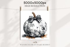 Fall Pumpkin With Ribbon Thanksgiving Clipart PNG Halloween Tale Image Watercolor Transparent Print illustration sublimation creepy printable digital watercolor scary Thanksgiving Pumpkin Ribbon, Scary Spooky clipart, Halloween nursery, fall autumn