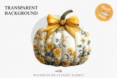 Fall Pumpkin With Ribbon Thanksgiving Clipart PNG Halloween Tale Image Watercolor Transparent Print illustration sublimation creepy printable digital watercolor scary Thanksgiving Pumpkin Ribbon, Scary Spooky clipart, Halloween nursery, fall autumn