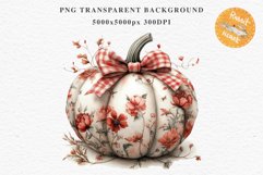 Fall Pumpkin With Ribbon Thanksgiving Clipart PNG Halloween Tale Image Watercolor Transparent Print illustration sublimation creepy printable digital watercolor scary Thanksgiving Pumpkin Ribbon, Scary Spooky clipart, Halloween nursery, fall autumn